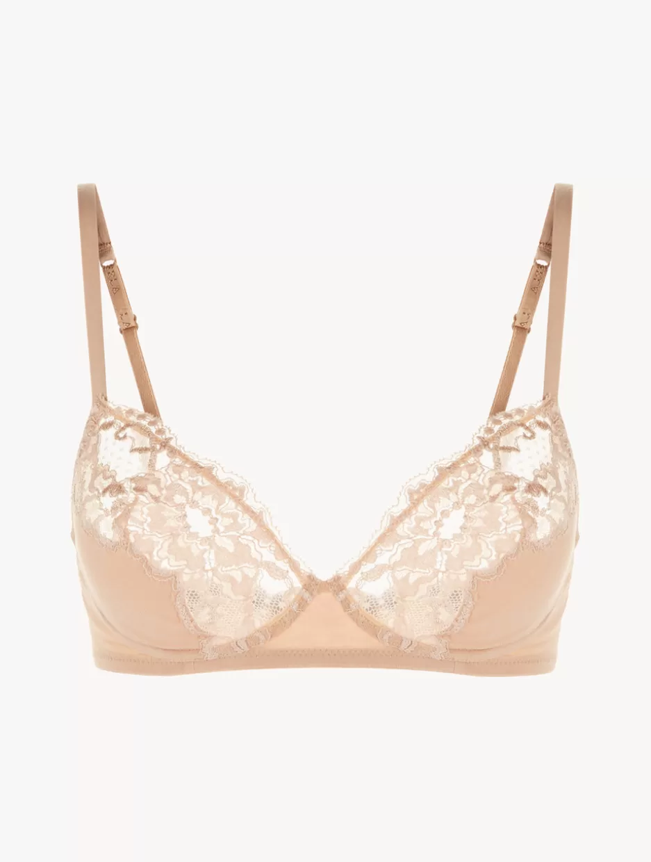 Wireless-La Perla Cotton Non-wired Bra Nude