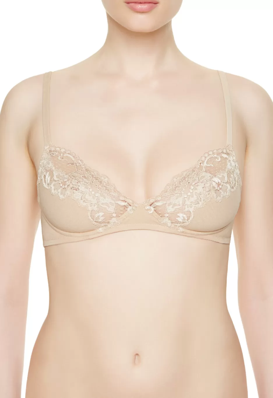 Wireless-La Perla Cotton Non-wired Bra Nude