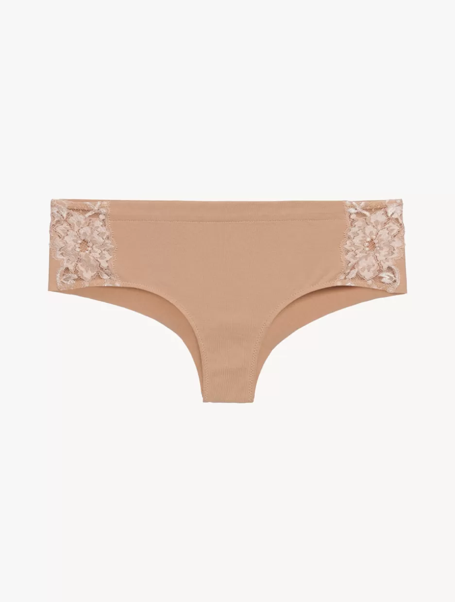 Hipster-La Perla Cotton Short Briefs Nude