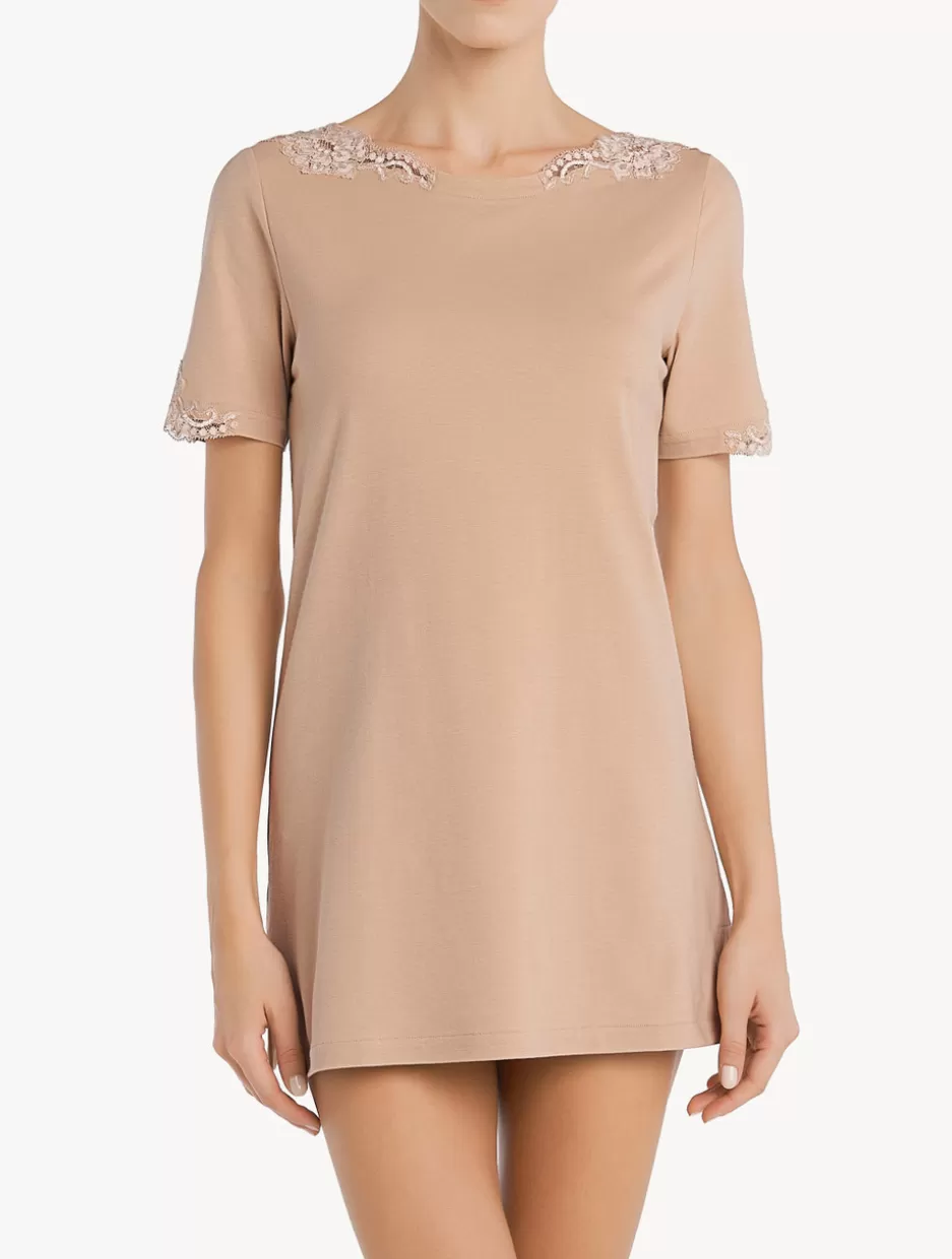 Camisoles | Pajamas-La Perla Cotton T-shirt Nude