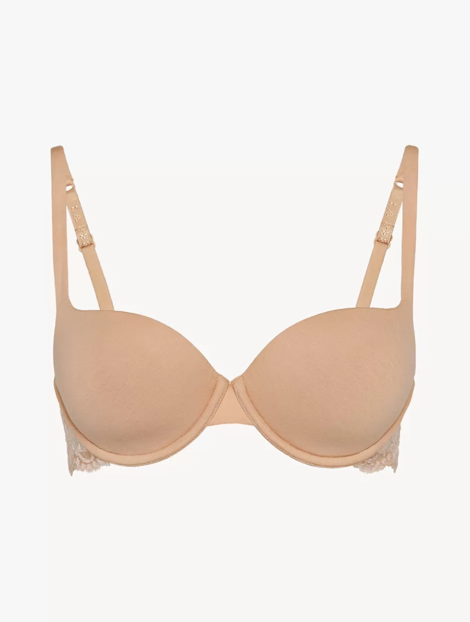 Padded | T-shirt-La Perla Cotton T-shirt Bra Nude