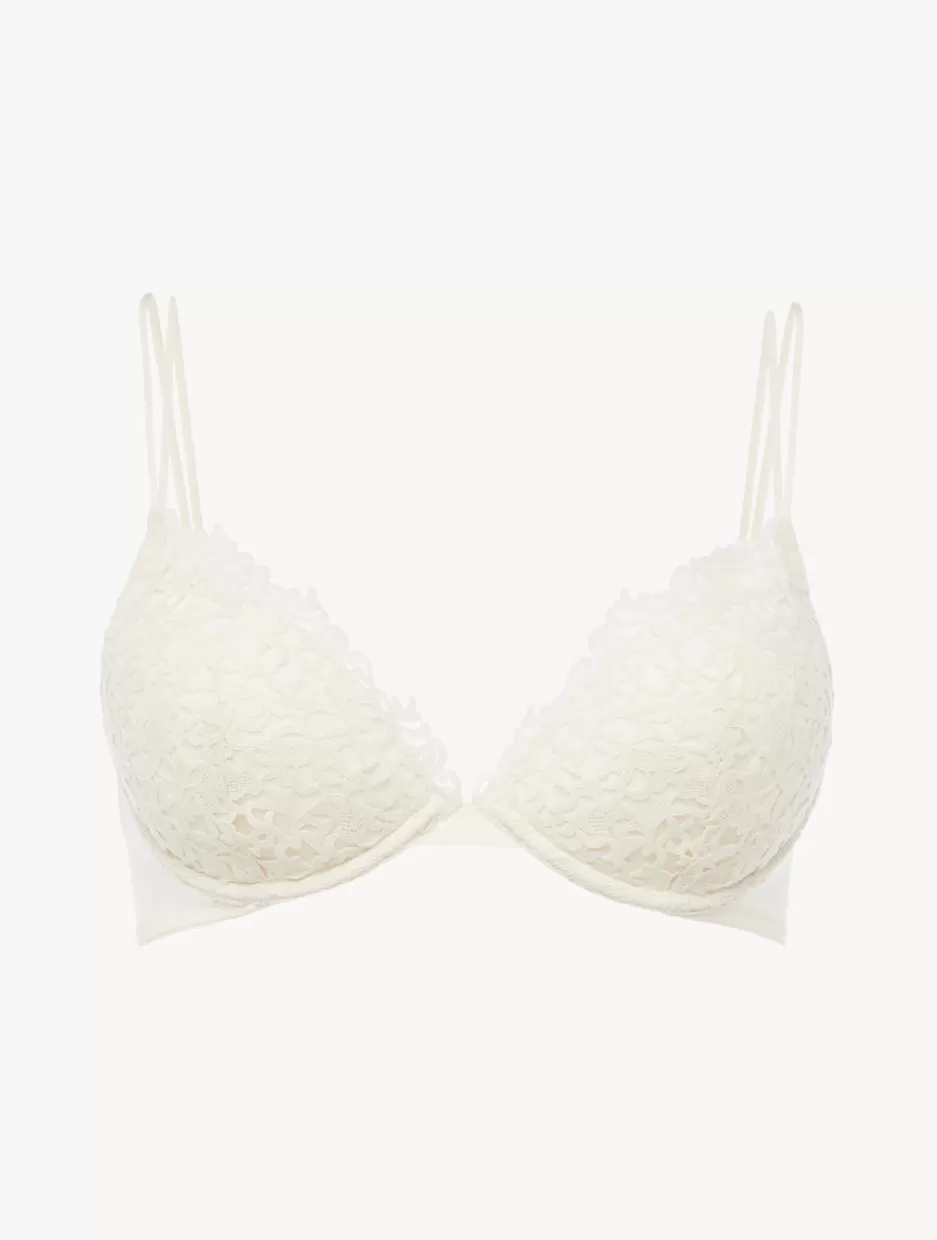 Padded | Push-Up-La Perla Off-white Macramé Push-up Bra OffWhite