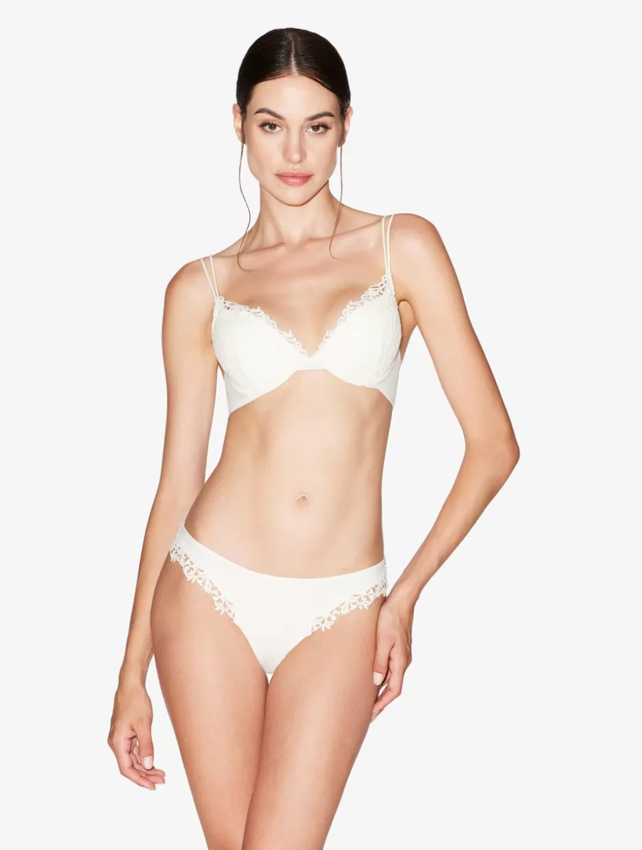 Padded | Push-Up-La Perla Off-white Macramé Push-up Bra OffWhite