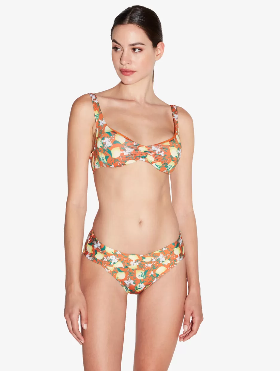 Bikinis-La Perla Printed Bikini Top Orange