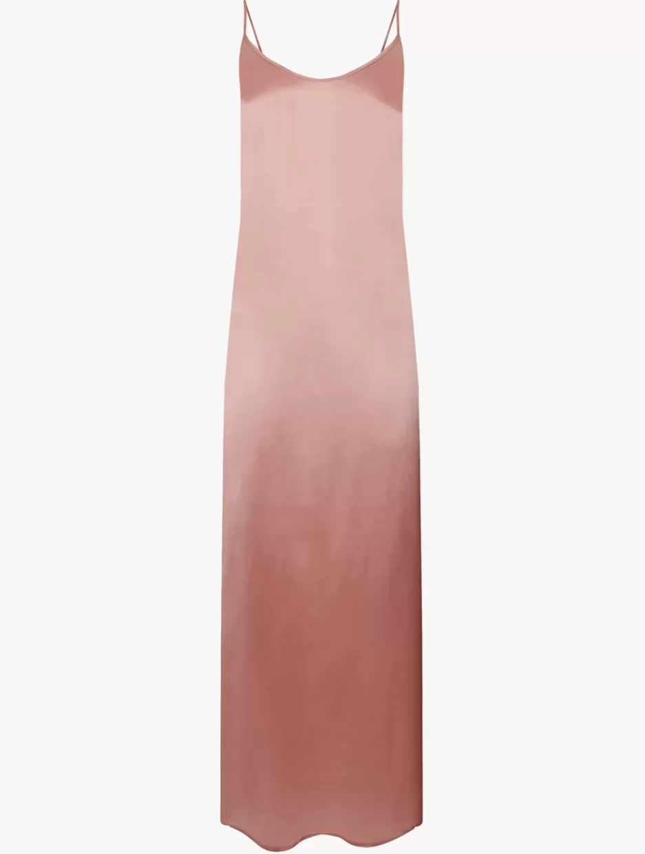 Slips & Dresses | Silk Sleepwear-La Perla Powder Silk Long Slip Pink