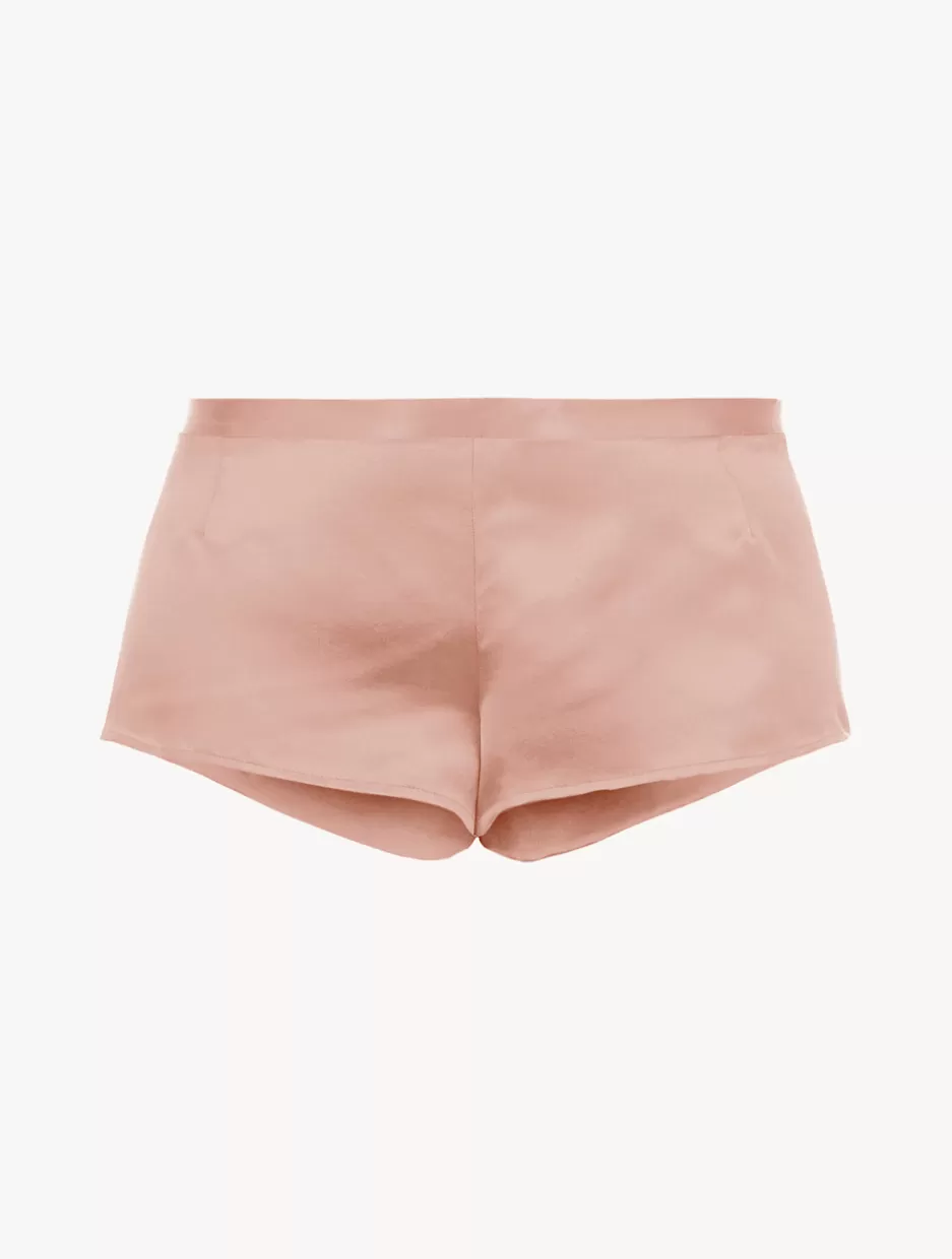 Pajamas | Loungewear-La Perla Powder Silk Pajama Shorts Pink