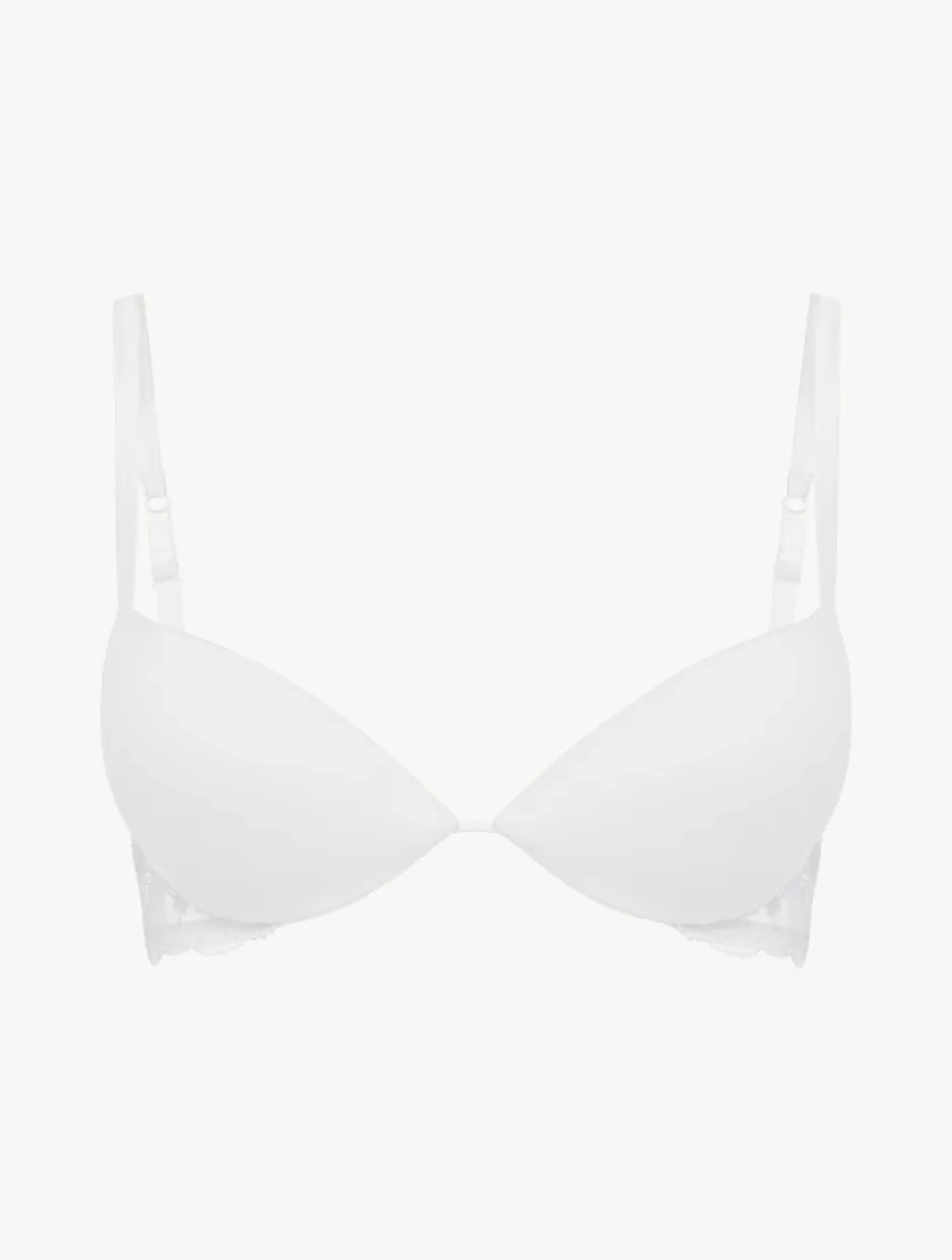 Padded | Push-Up-La Perla Push Up Bra In Lys With Embroidered Tulle OffWhite