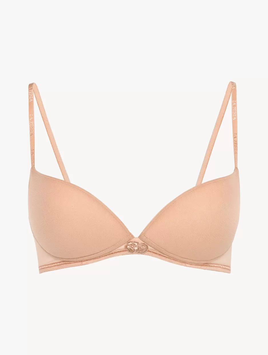 Padded | Push-Up-La Perla Push-up Bra In Sand Stretch Tulle Nude