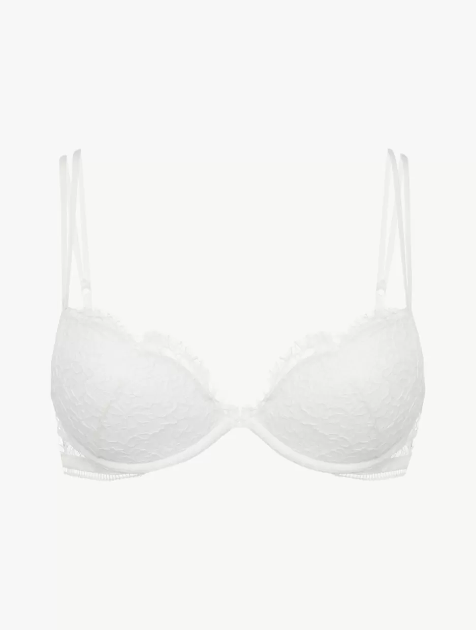 Padded | Push-Up-La Perla Push-up Bra With Lace In Natural White