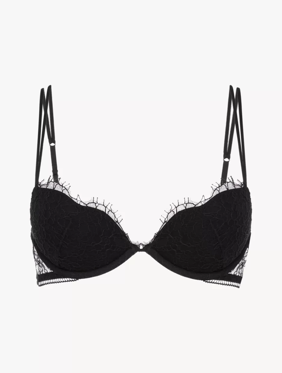 Padded | Push-Up-La Perla Push-up Bra With Lace In Onyx Black