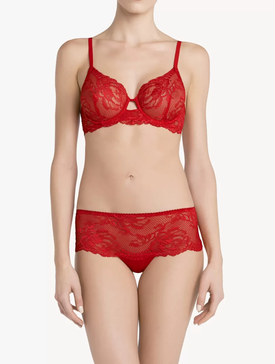 Hipster-La Perla Lace Boyshort Brief Red