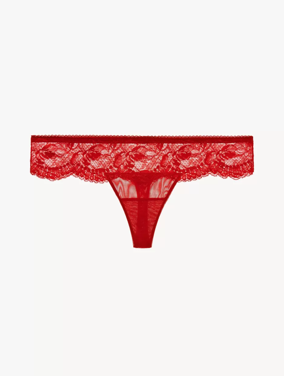 G string & Thong-La Perla Lace Thong Red