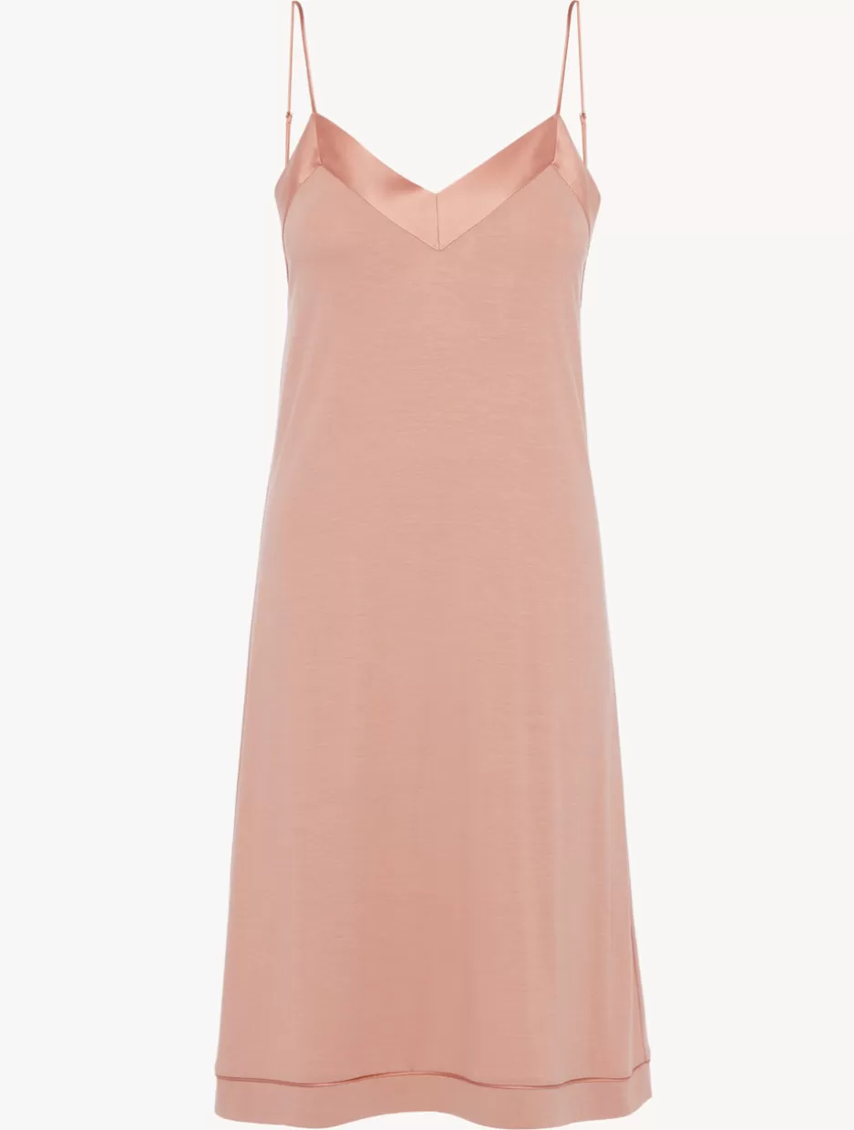 Slips & Dresses-La Perla Short Nightdress In Blush Clay Pink