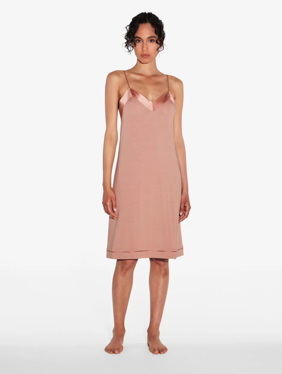 Slips & Dresses-La Perla Short Nightdress In Blush Clay Pink