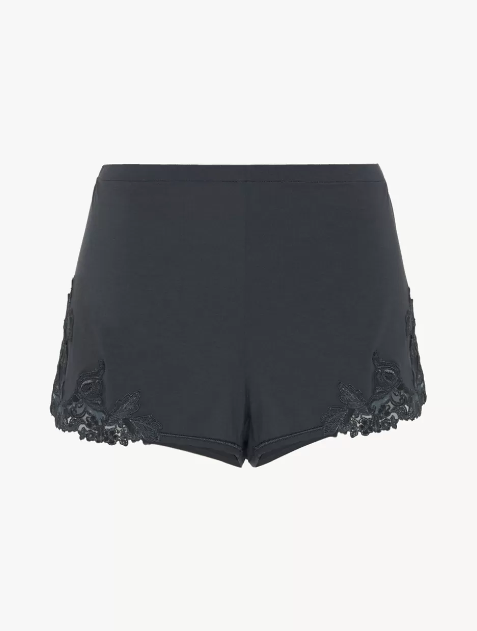 Pajamas | Loungewear-La Perla Shorts In Charcoal Jersey Grey