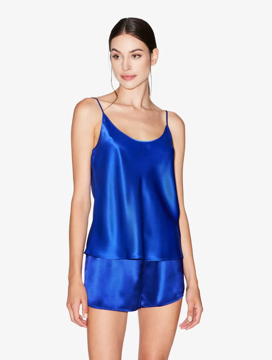 Camisoles | Pajamas-La Perla Silk Camisole Top In Electric Blue