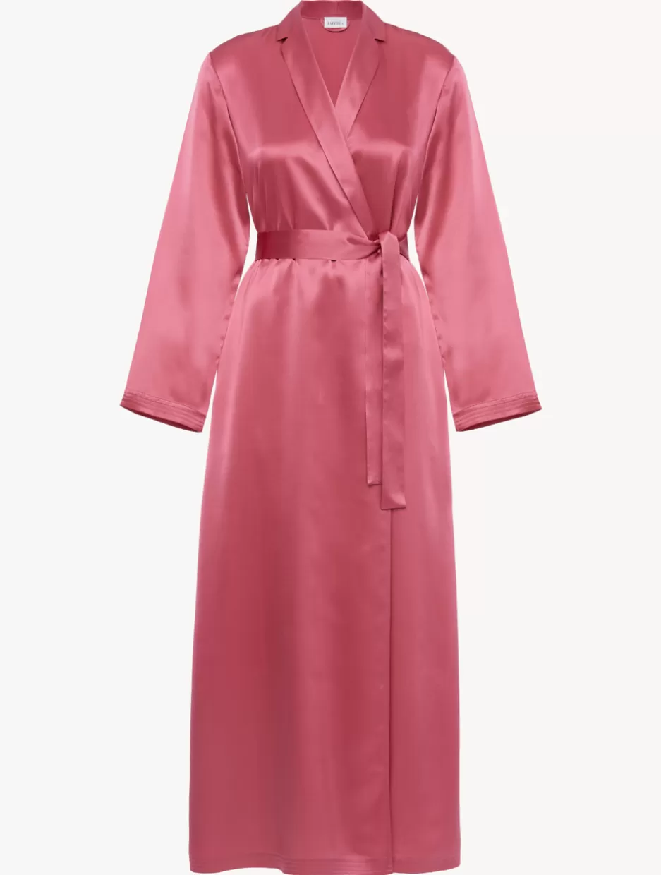 Robes | Silk Sleepwear-La Perla Silk Long Robe In Wild Orchid WildOrchid