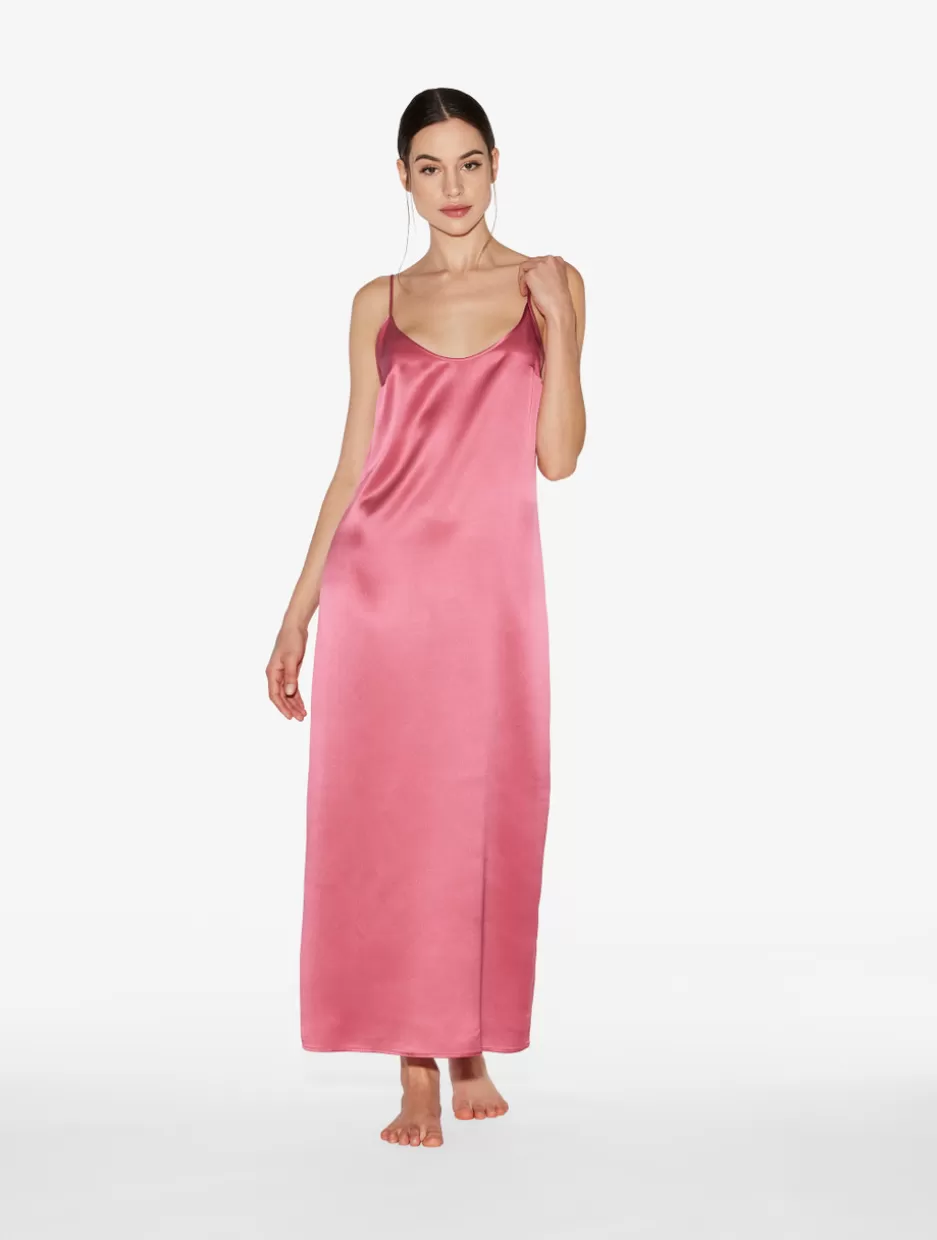 Slips & Dresses | Silk Sleepwear-La Perla Silk Long Slip Dress In Wild Orchid WildOrchid