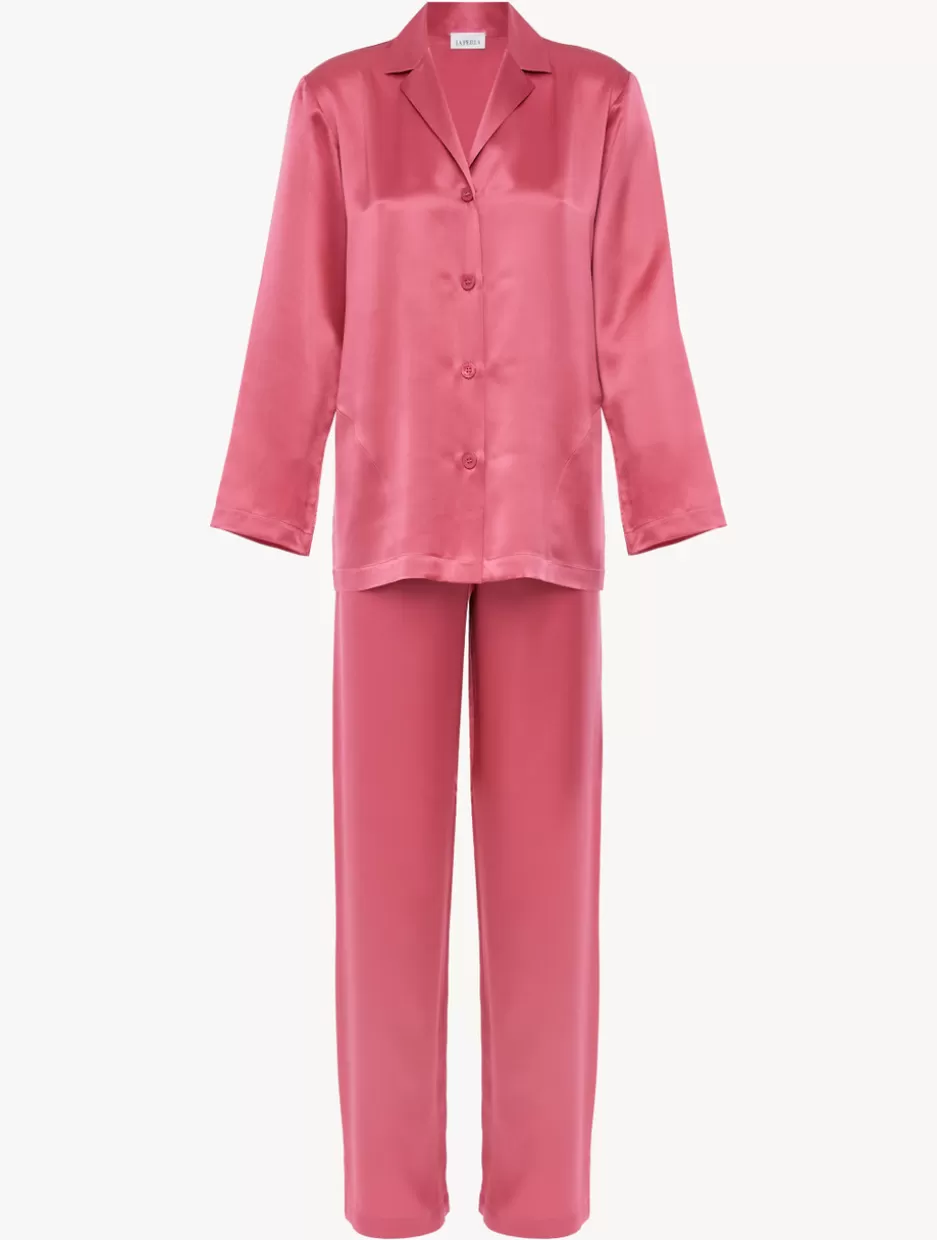 Pajamas | Silk Sleepwear-La Perla Silk Pajama Set In Wild Orchid WildOrchid