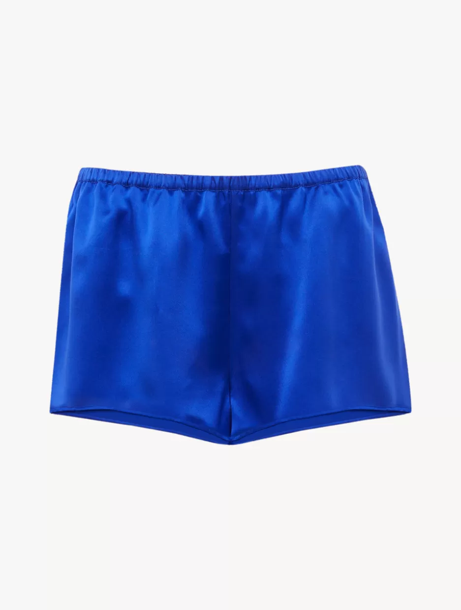 Pajamas | Sleep Shorts & Trousers-La Perla Silk Sleep Shorts In Electric Blue