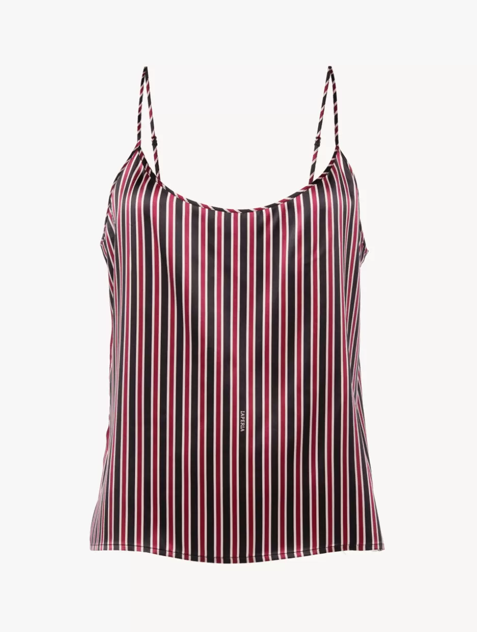 Camisoles | Pajamas-La Perla Silk Striped Camisole Top Stripes