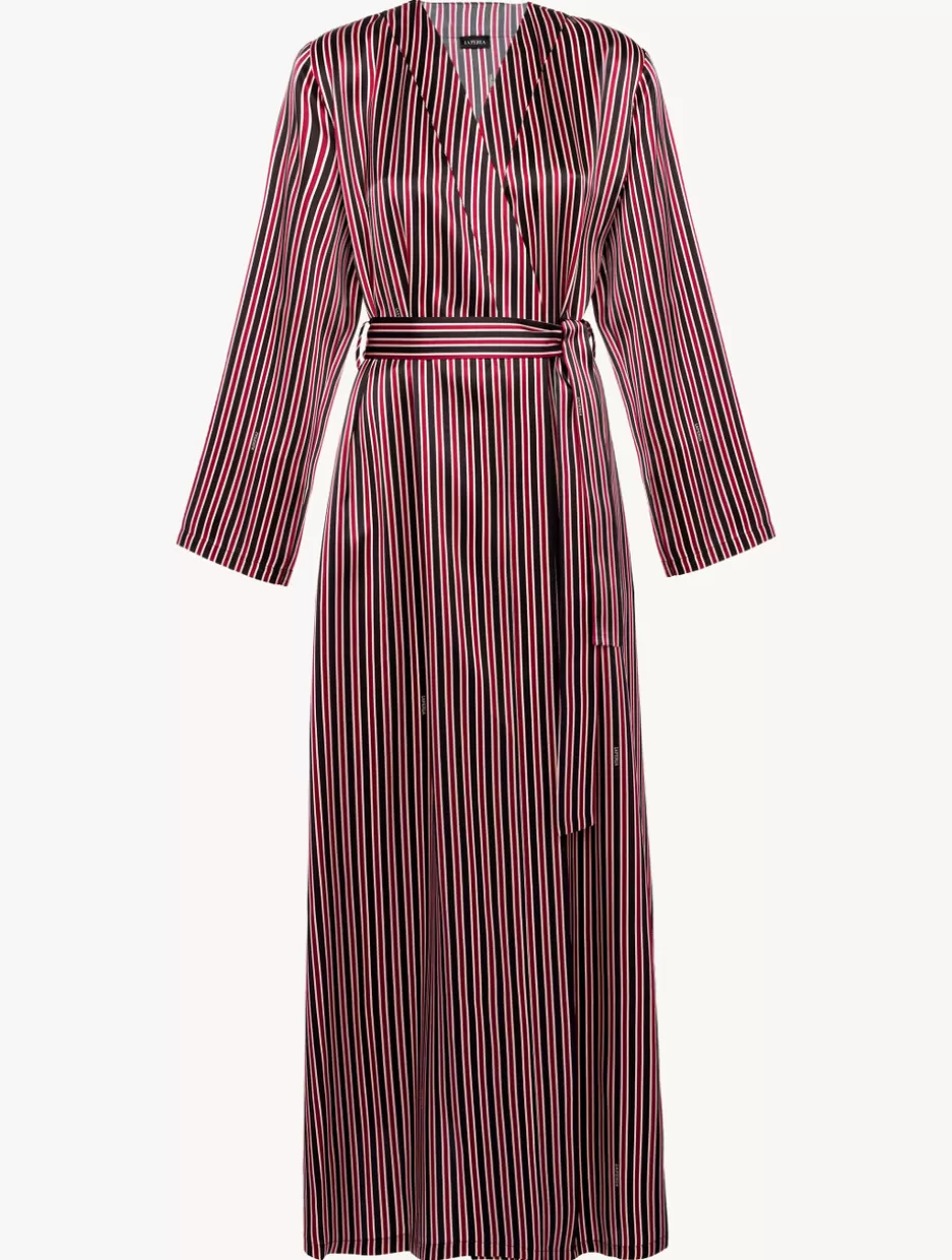 Robes | Silk Sleepwear-La Perla Silk Striped Long Robe Stripes