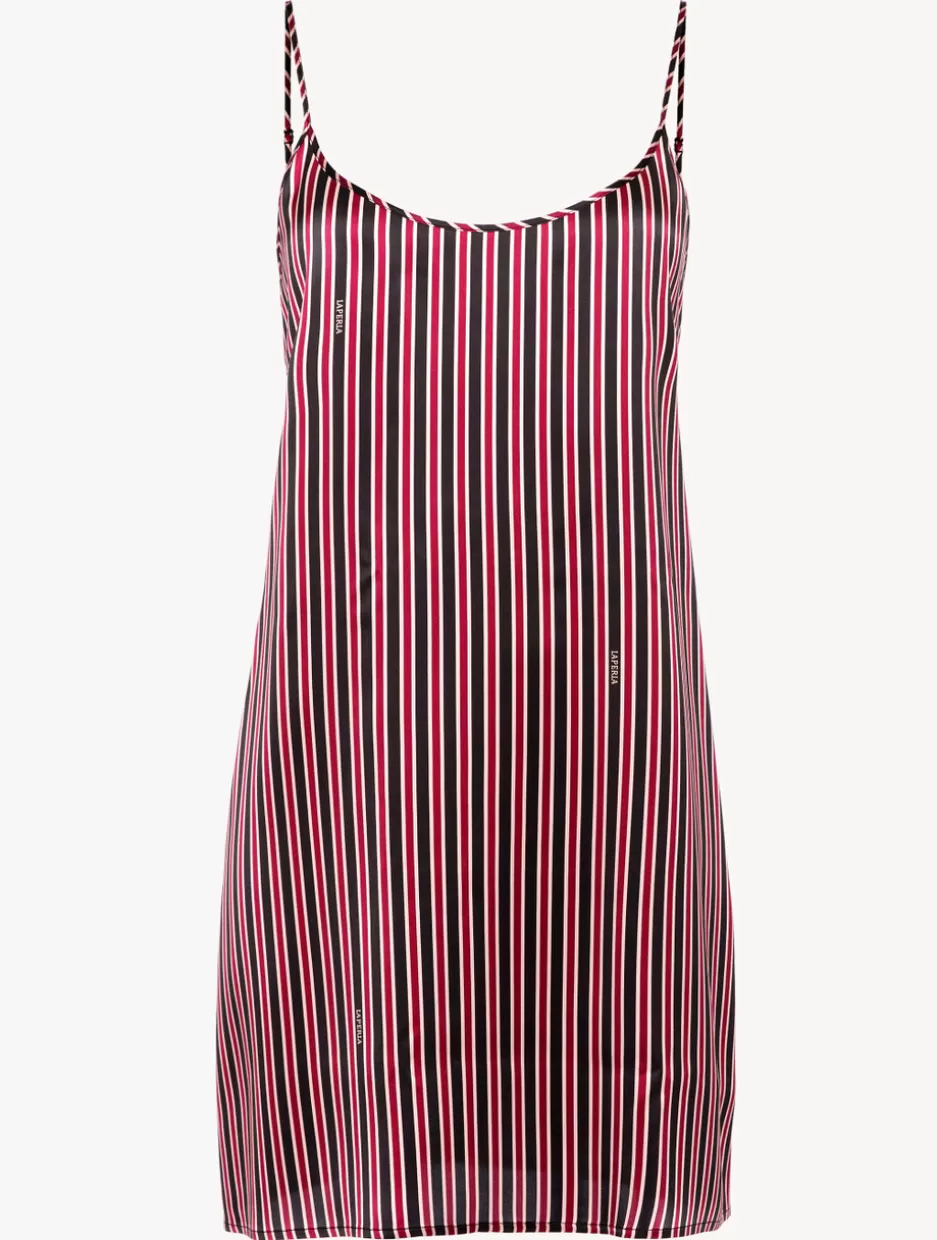 Pajamas | Slips & Dresses-La Perla Silk Striped Short Slip Stripes