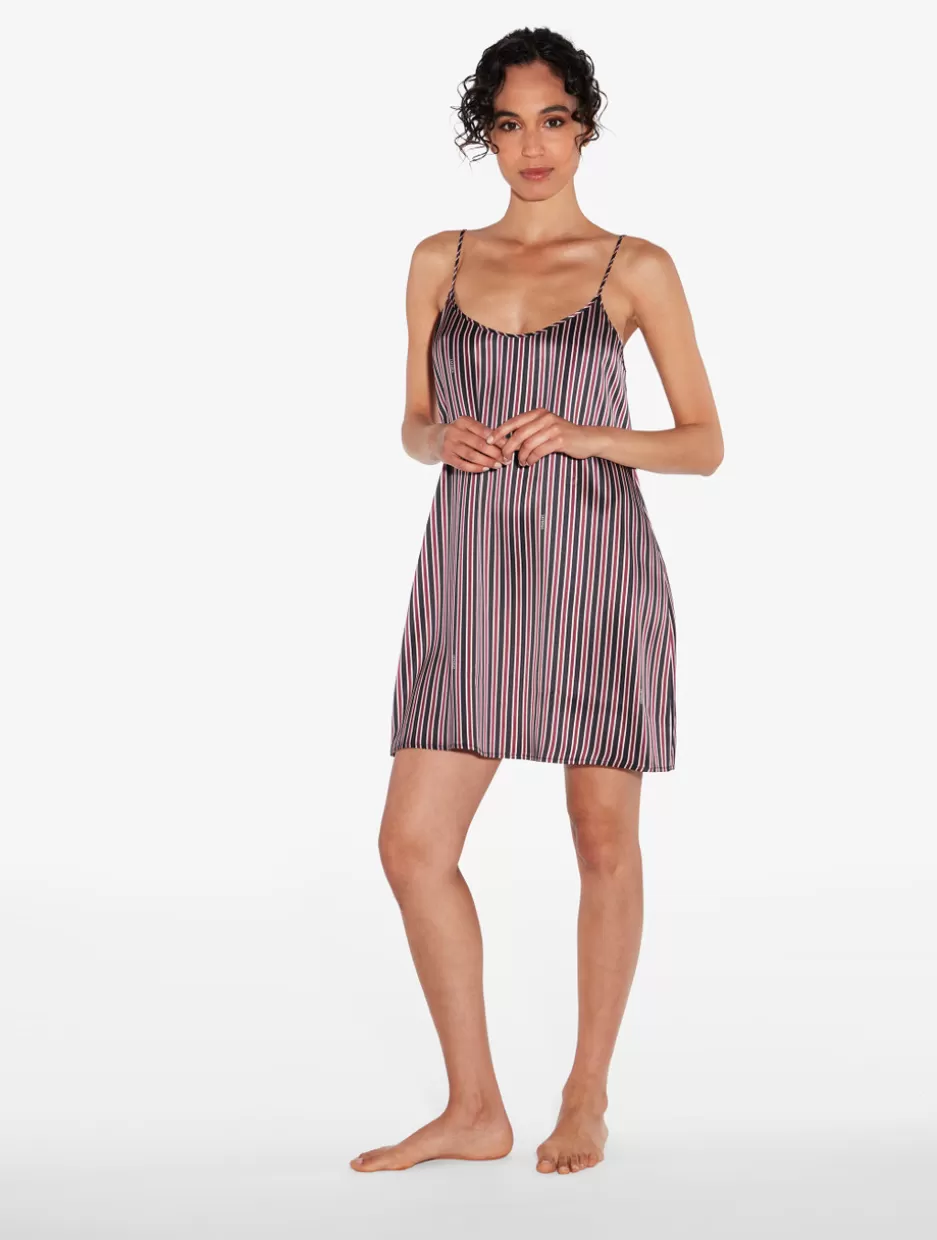 Pajamas | Slips & Dresses-La Perla Silk Striped Short Slip Stripes