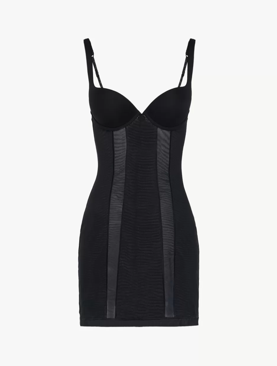 Shapewear | Slips & Dresses-La Perla Slip Dress In Stretch Tulle Black