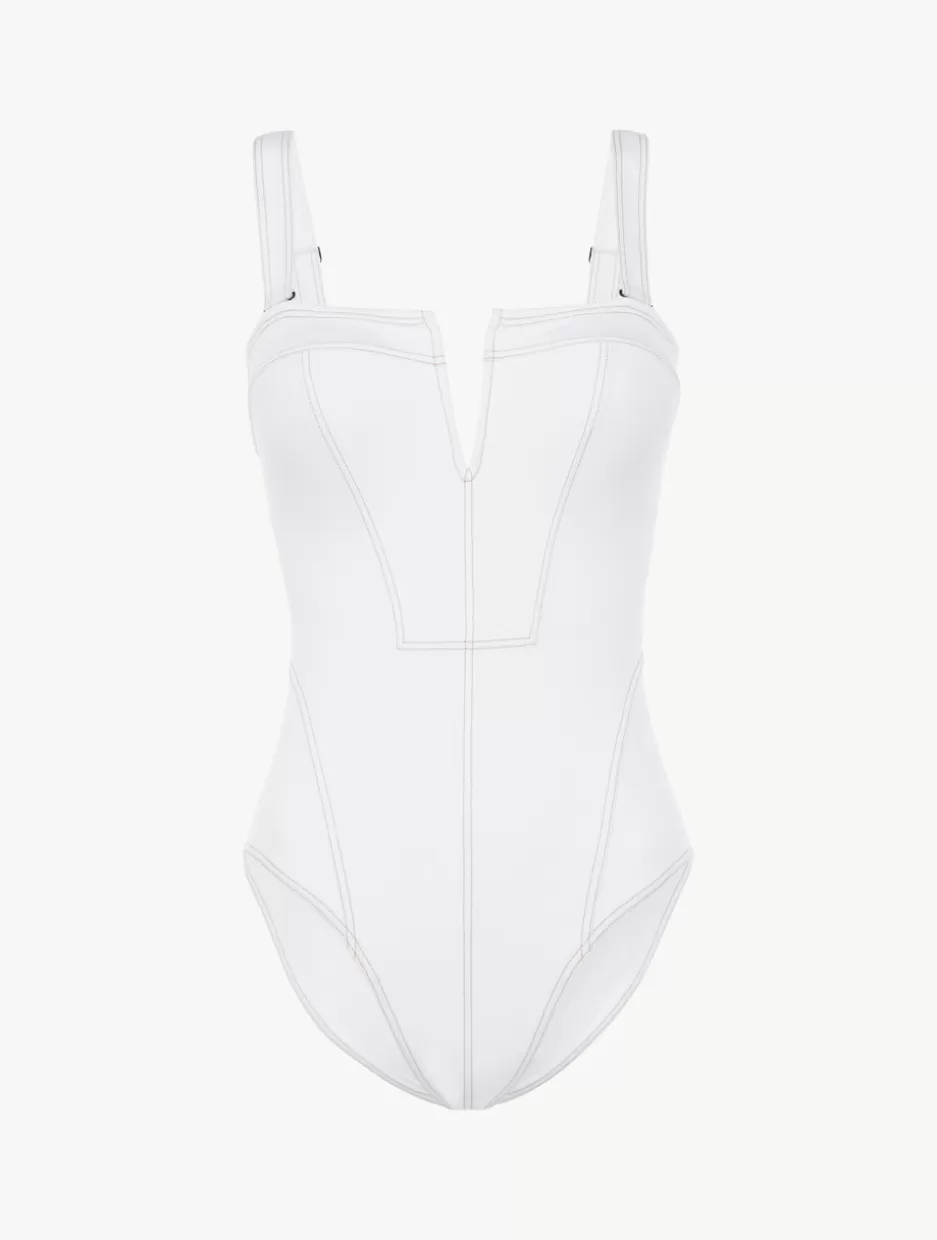 Bikinis | One-Piece Bathing Suits-La Perla Swimsuit In White