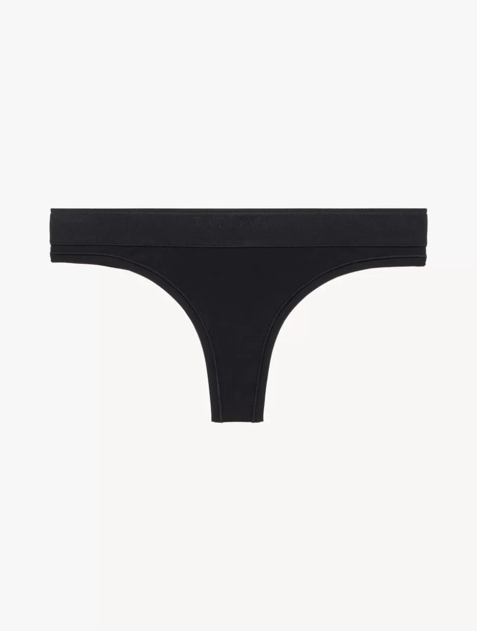 G string & Thong-La Perla Thong In - Online Exclusive Black