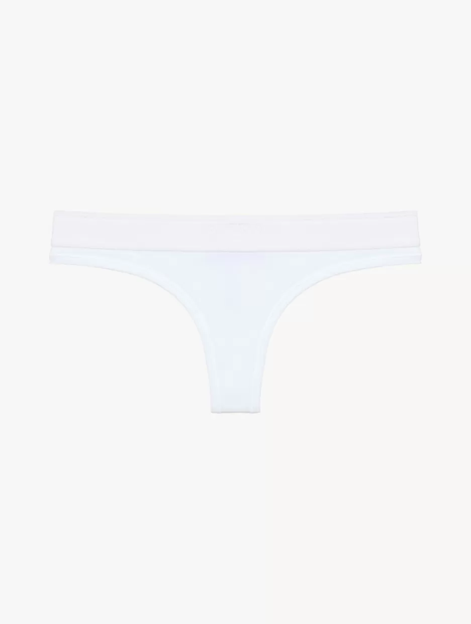 G string & Thong-La Perla Thong In - Online Exclusive White