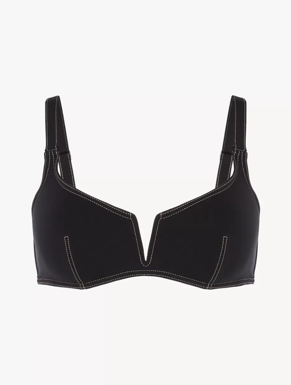 Bikinis-La Perla Triangle Bikini Top In Black