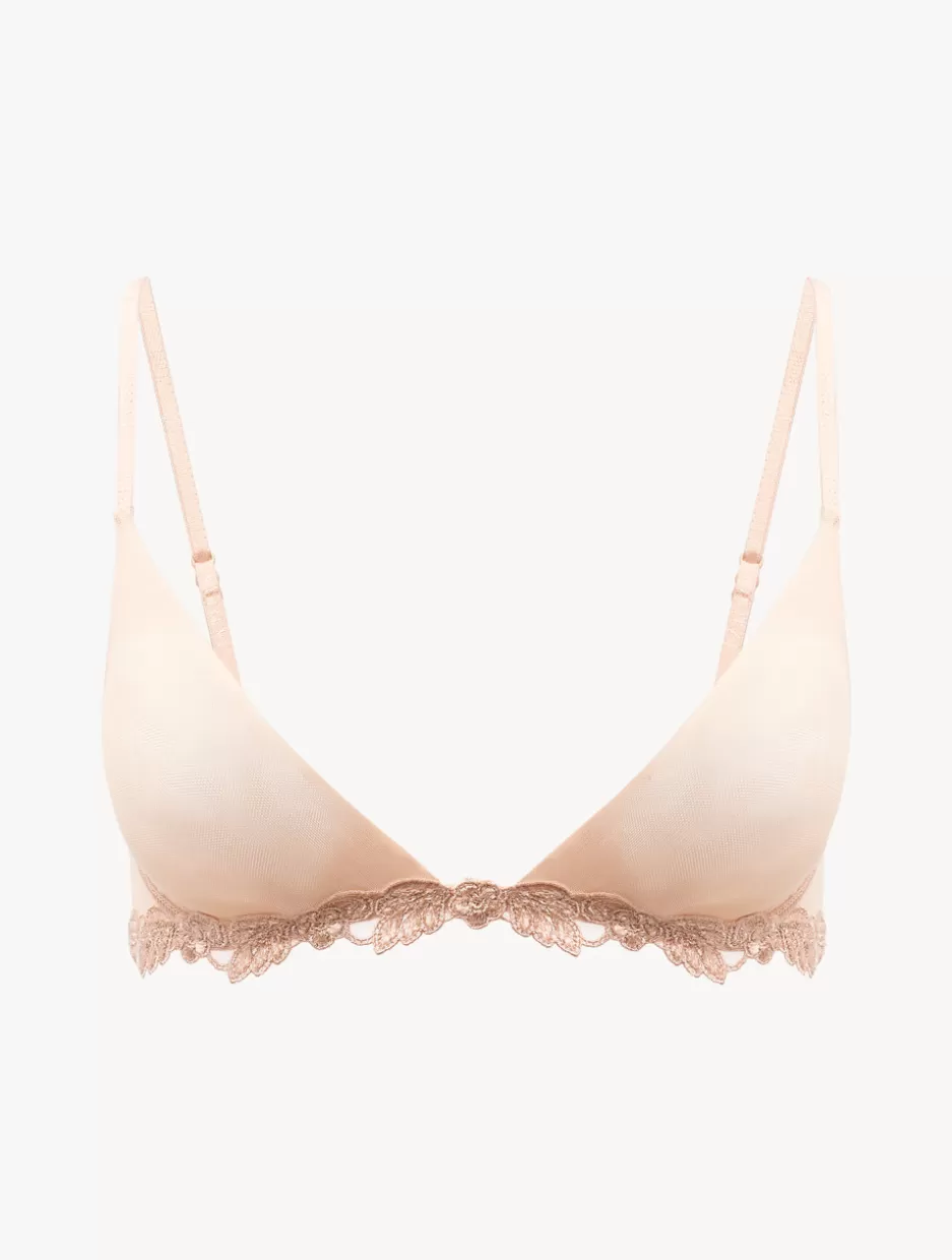 Triangle | Wireless-La Perla Triangle Bra In Sand Stretch Tulle Nude