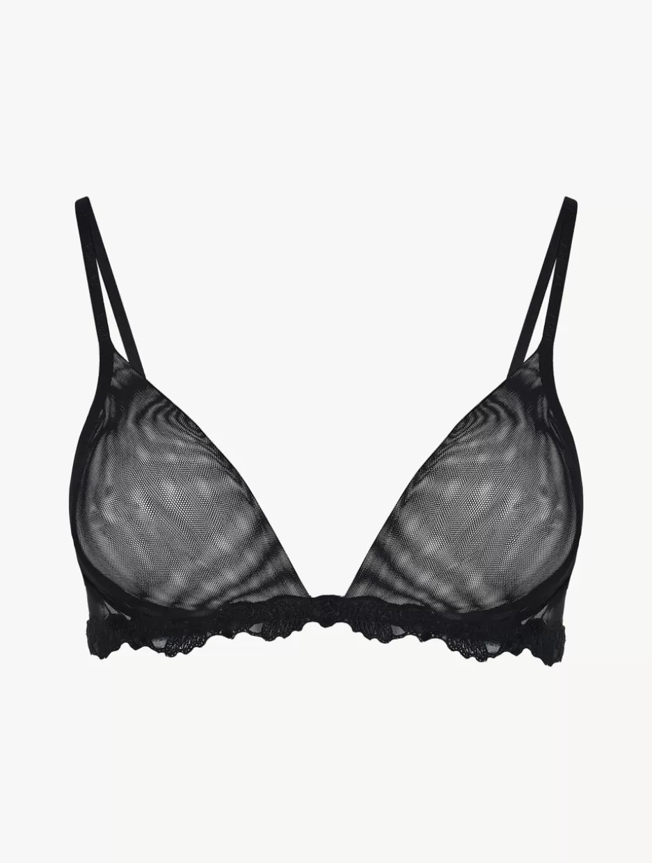 Triangle | Wireless-La Perla Triangle Bra In Sheer Stretch Tulle Black