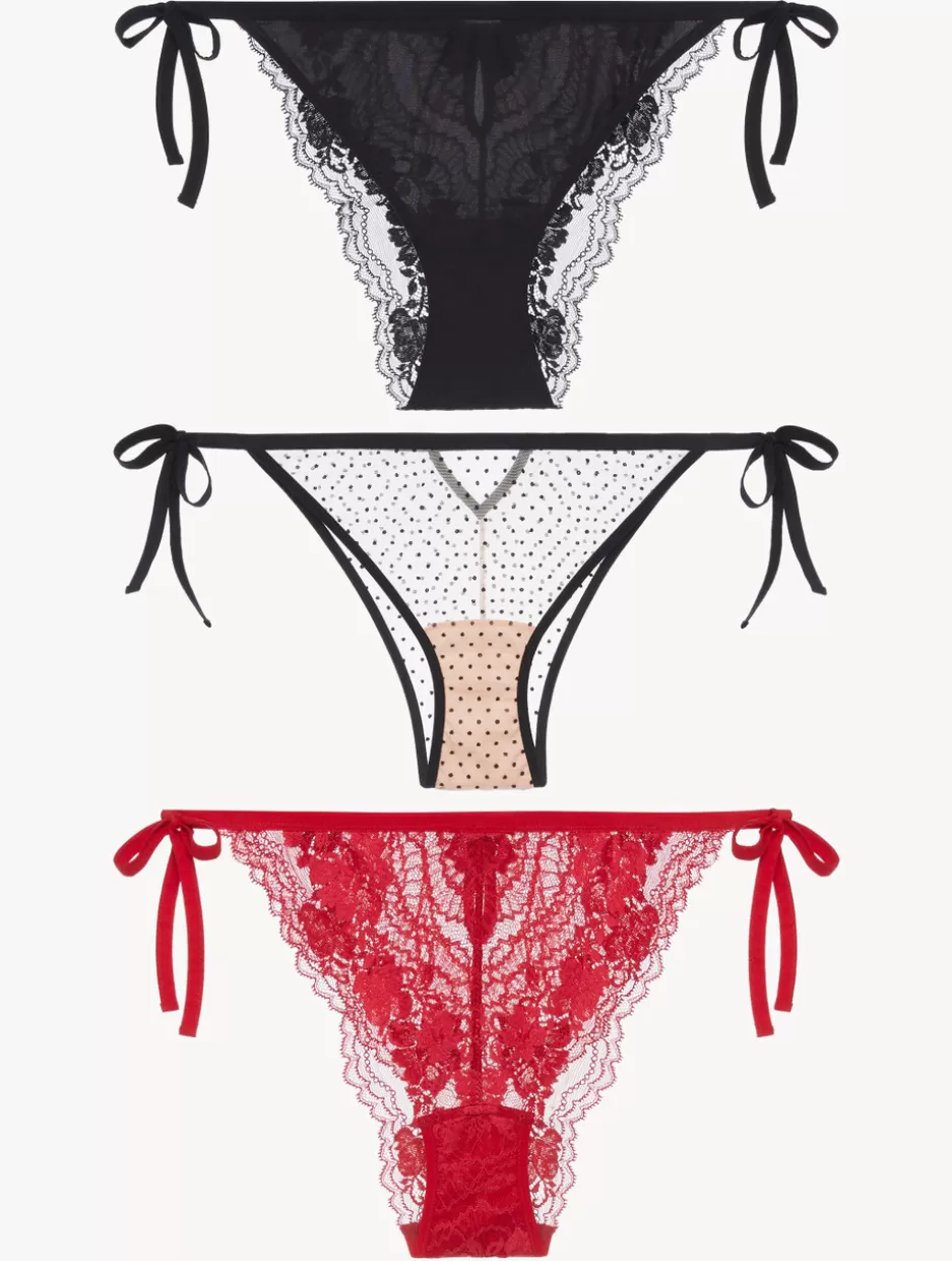 Brazilian | Loungewear-La Perla Trio Of Briefs Multi