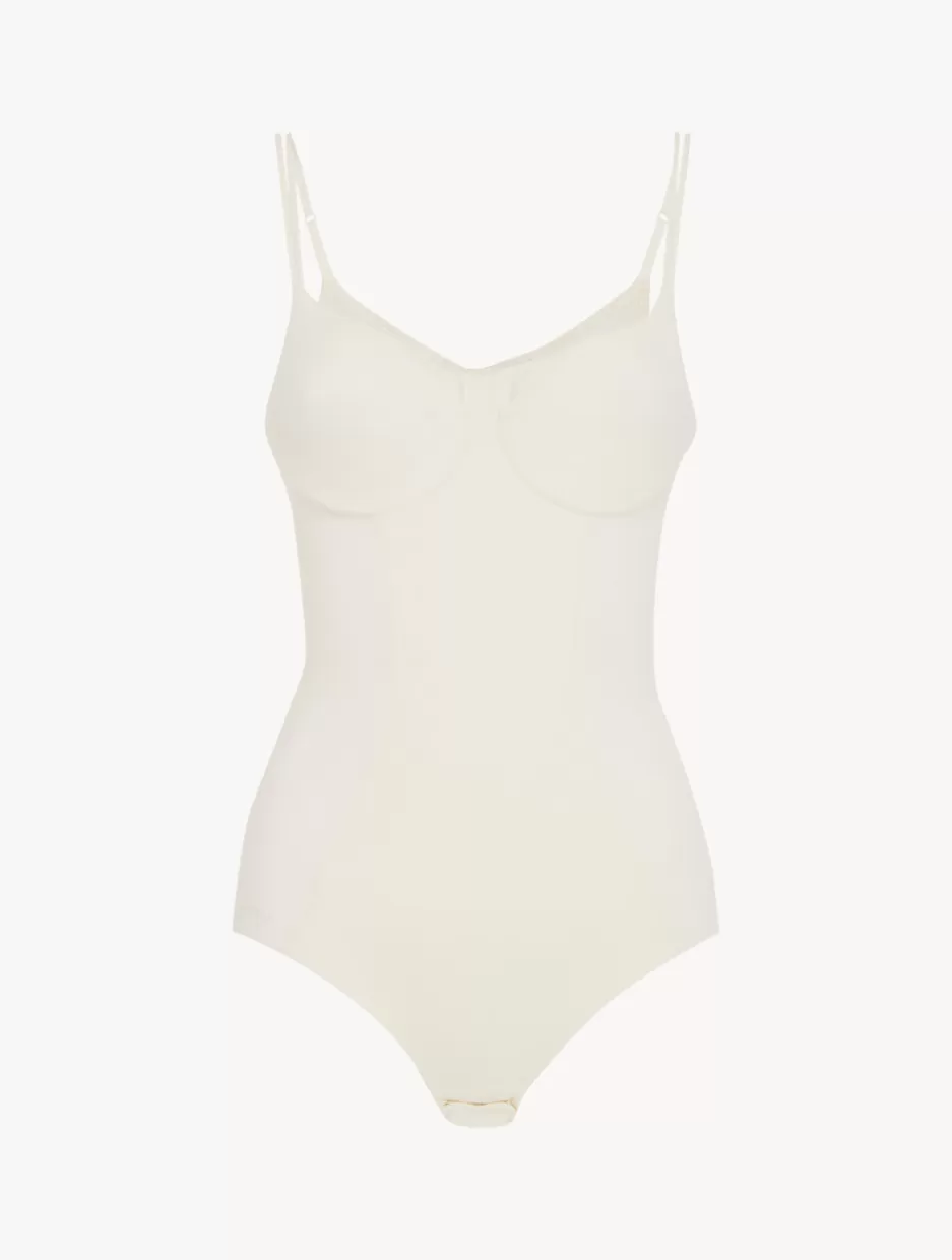 Bodysuits & Bustiers | Shapewear-La Perla Underwired Bodysuit In White