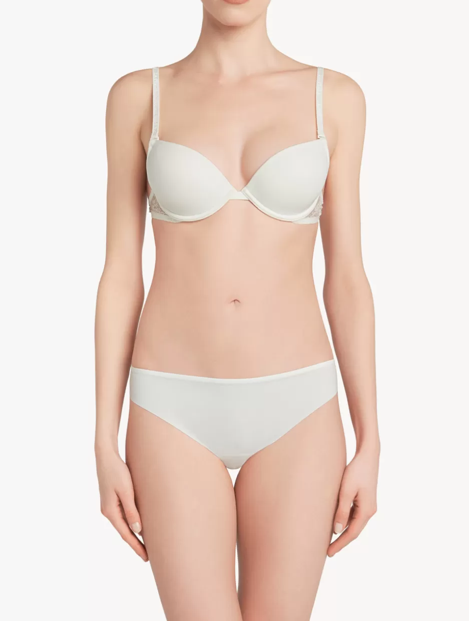 Brazilian | Shapewear-La Perla Brazilian Brief With Chantilly Lace White