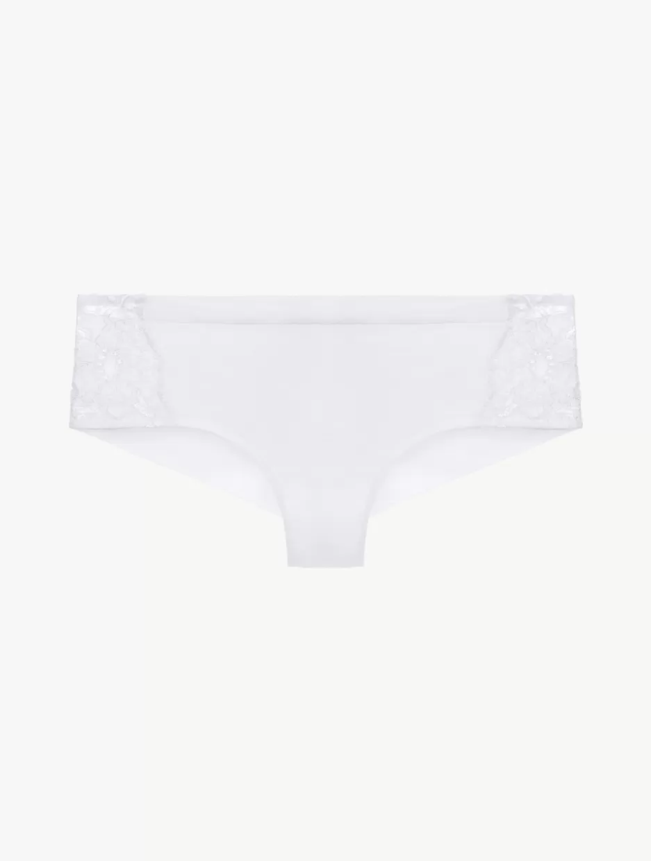 Hipster-La Perla Cotton Hipster Briefs White