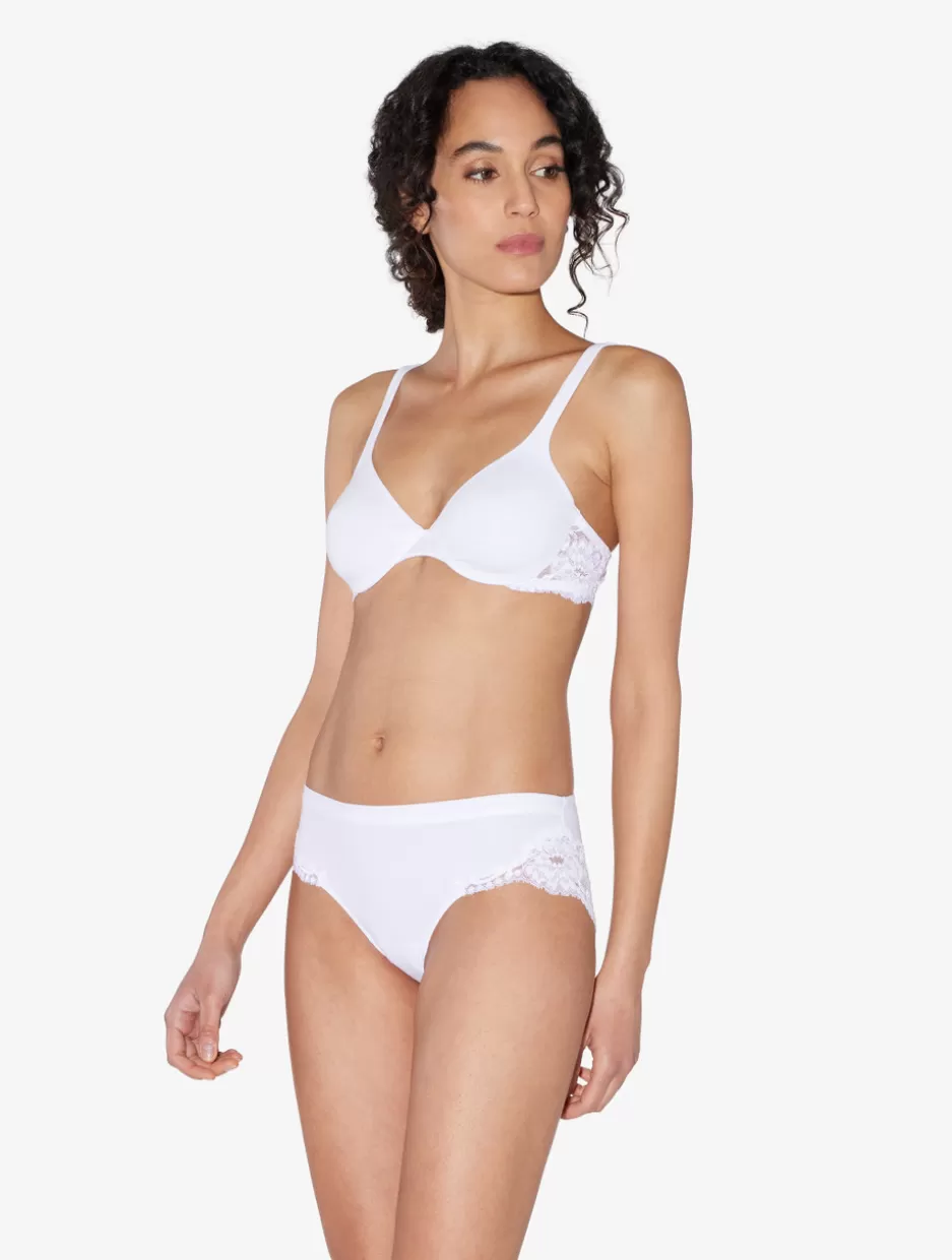 Mid-rise-La Perla Cotton Mid-rise Briefs White