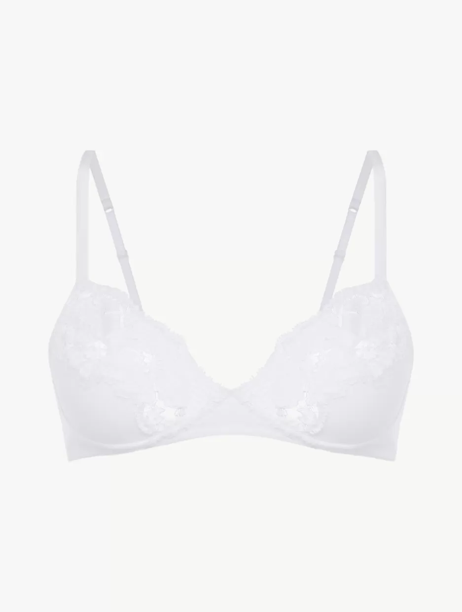 Wireless-La Perla Cotton Non-wired Bra White