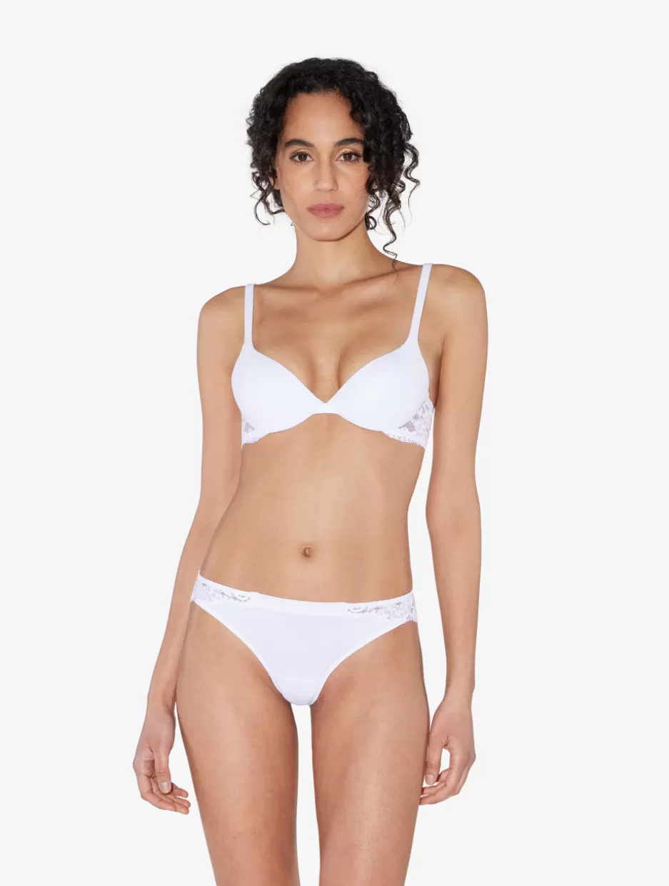 Padded | Push-Up-La Perla Cotton Push-up Bra White