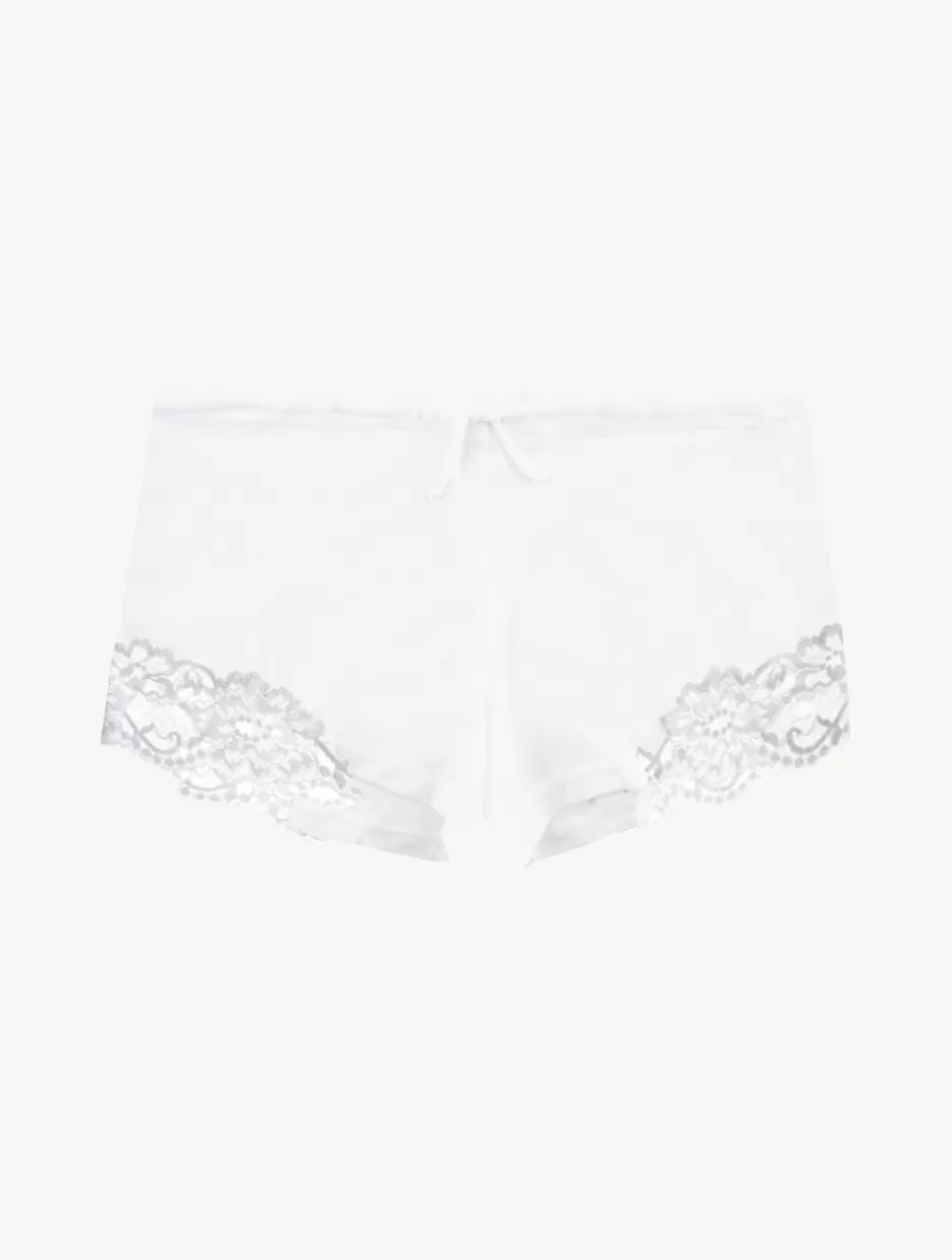 Pajamas | Loungewear-La Perla Cotton Sleep Shorts White