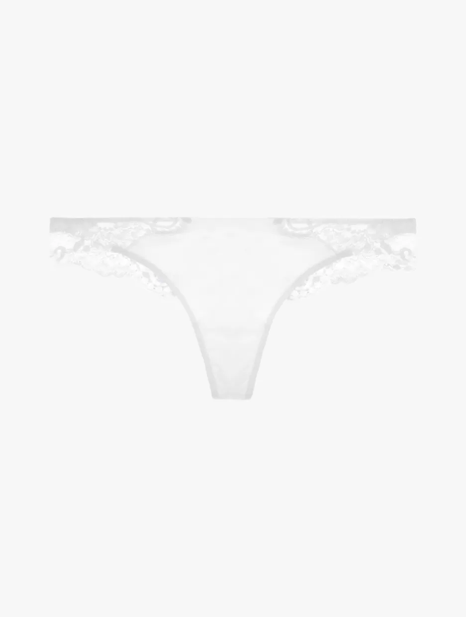 G string & Thong-La Perla Cotton Thong White