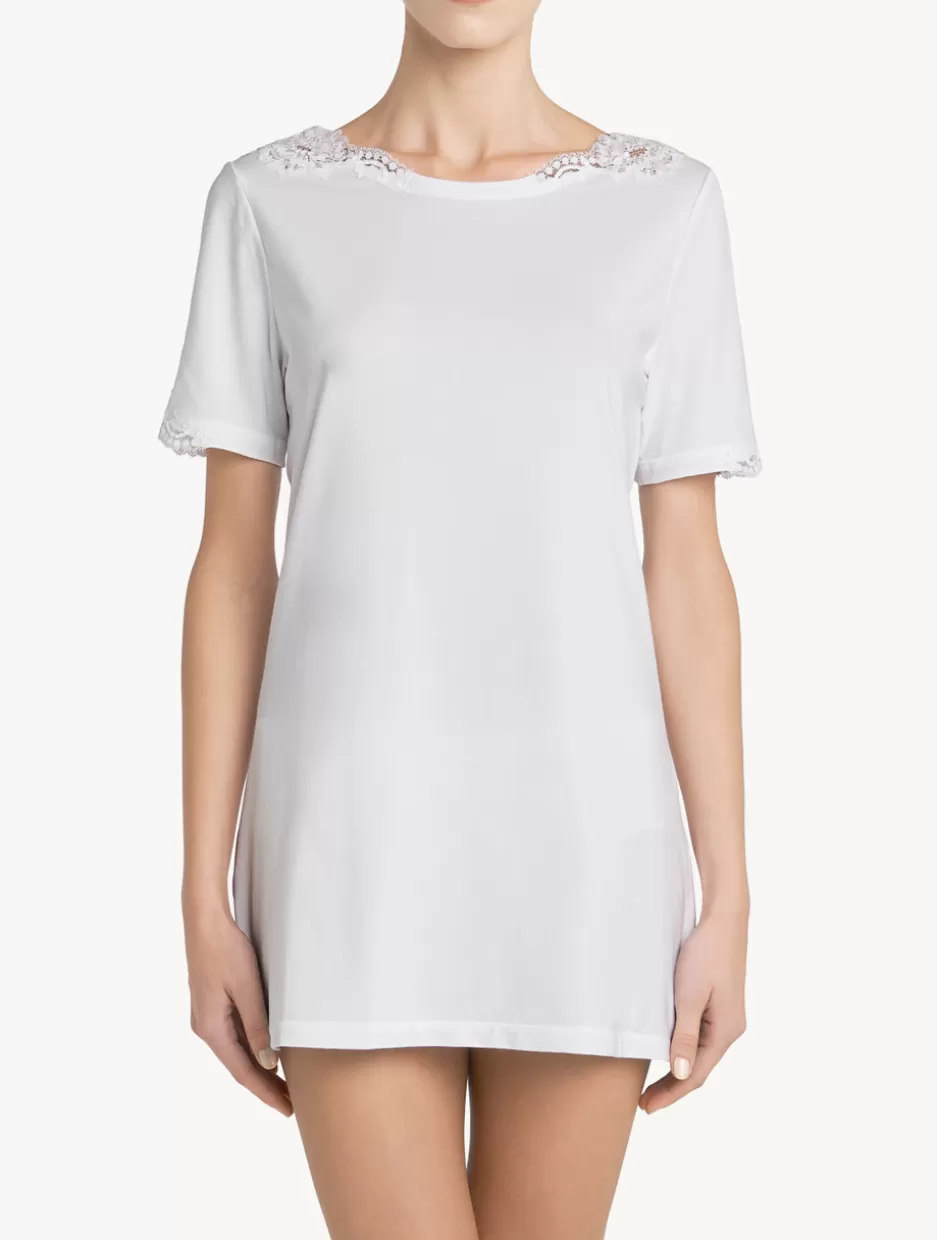 Camisoles | Pajamas-La Perla Cotton T-shirt White