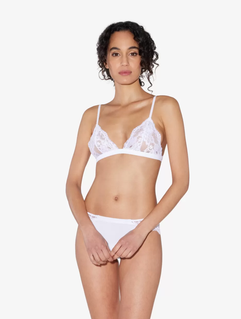 Triangle | Wireless-La Perla Lace Triangle Bra White