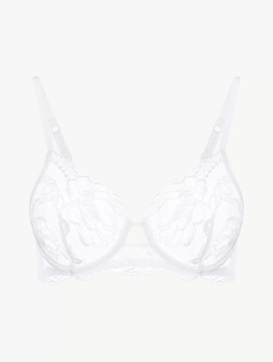 Underwired-La Perla Lace Underwired Bra White