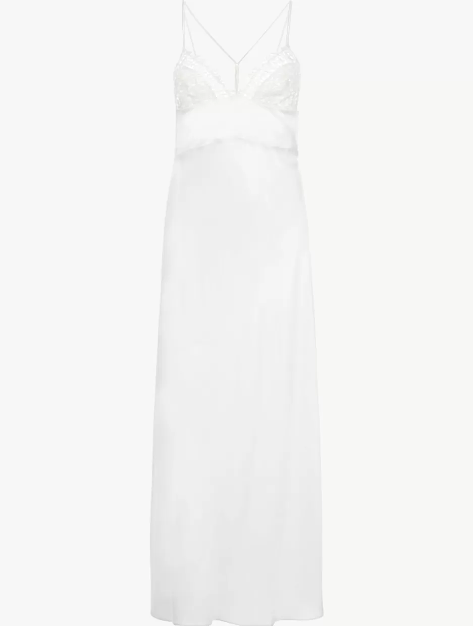 Slips & Dresses | Silk Sleepwear-La Perla Long Nightdress White