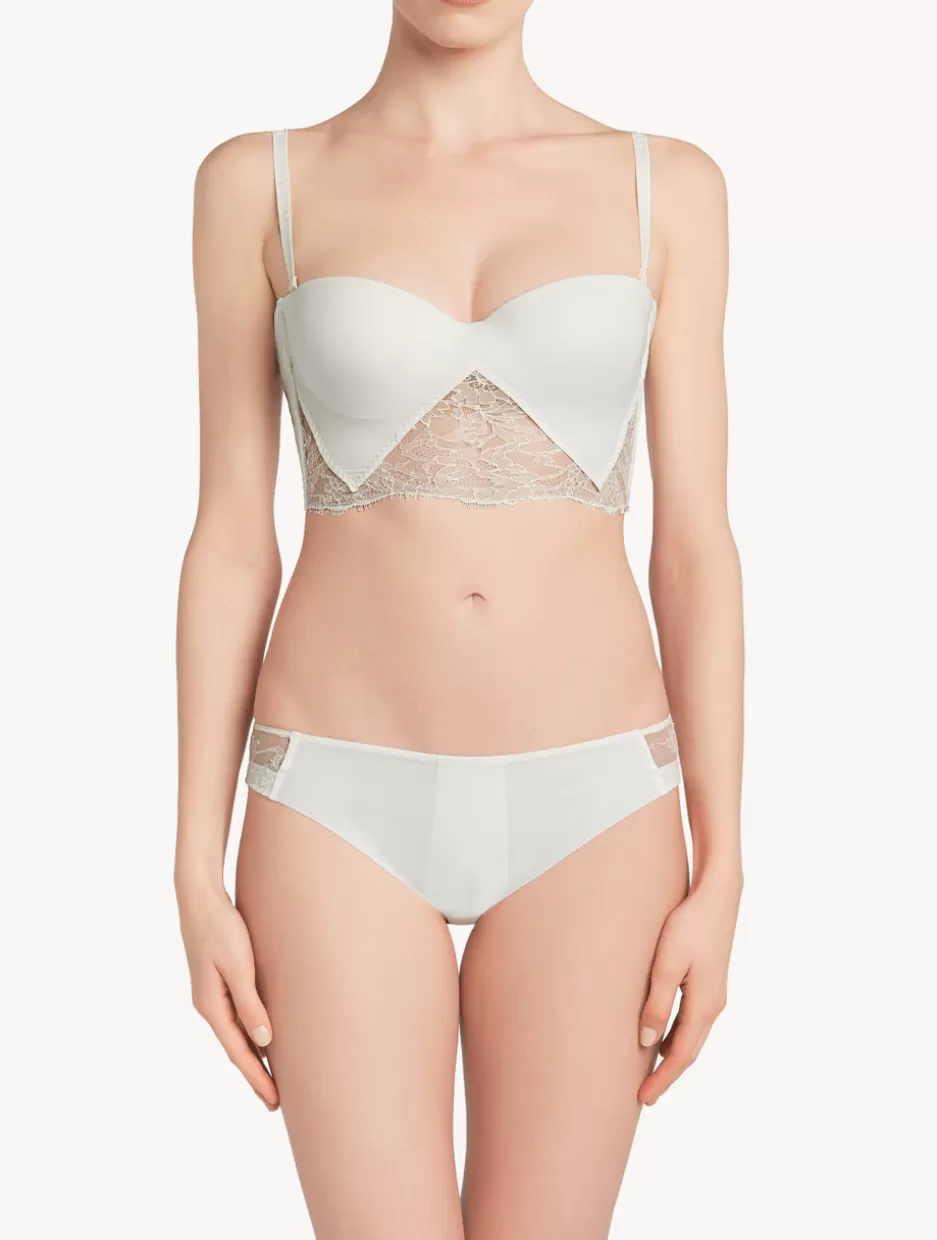 Mid-rise | Shapewear-La Perla Mid Rise Briefs White