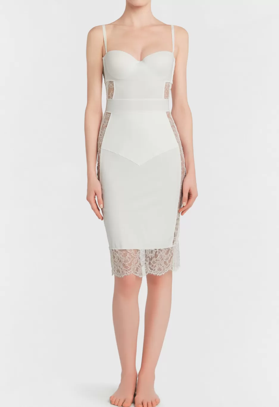 Shapewear | Slips & Dresses-La Perla Padded Underwired Dress White